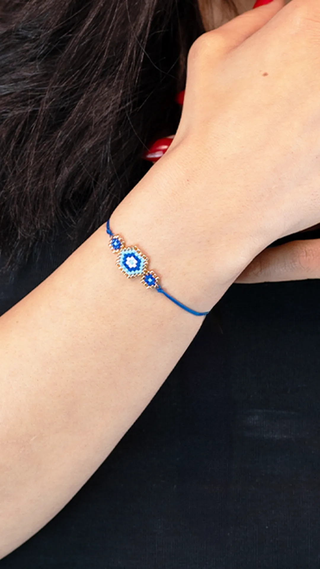 Nazar Motifli Miyuki Bileklik